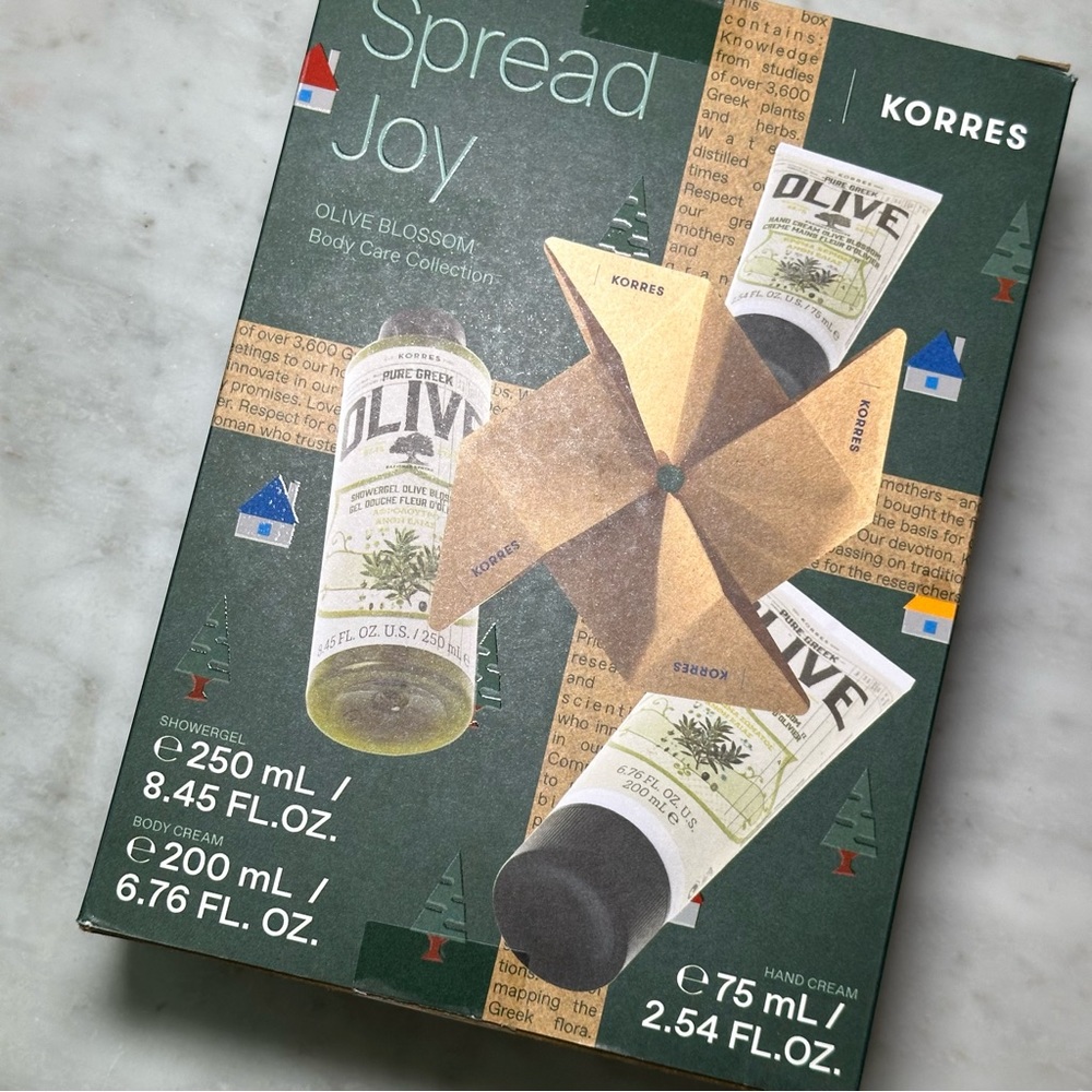 BNIB Korres Olive Blossom Body & Hand Trio Gift Set - Picture 7 of 7